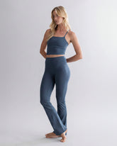 Leggings Flared Cotton Touch Teal – Rückansicht – Hey Honey