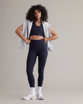 Leggings Ribbed Baritone Blue – Bewegungsaufnahme – Hey Honey