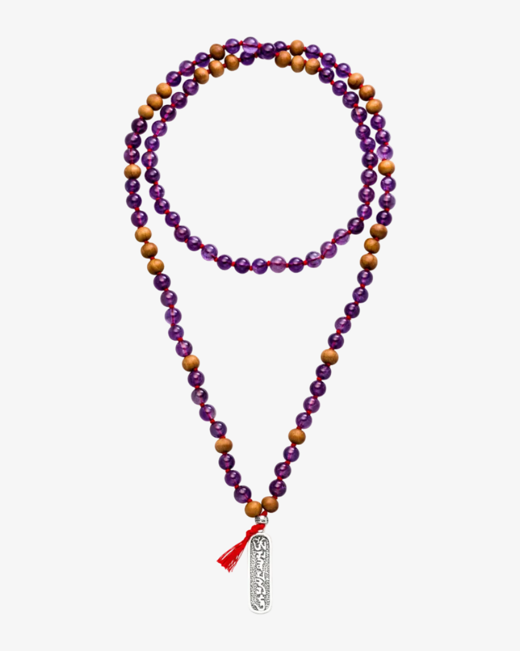 Mala Kette Achtsamkeit Amethyst – Halskette von Hoffnungsträger