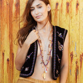 Mala Kette Achtsamkeit Amethyst – Styling am Hals – Hoffnungsträger
