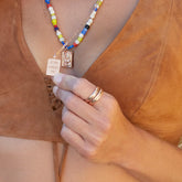 Mantra Wunschring-Doppel Kindness is Magic Roségold – Layering Look – Hoffnungsträger