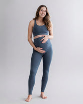 Umstandsleggings Cotton Touch Teal – Detailansicht – Hey Honey