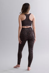Umstandsleggings Mono Leo Soft Brown – Seitenansicht – Hey Honey