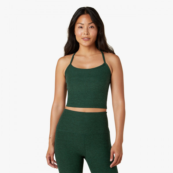 Tank Spacedye Cropped - Forest Green Pine
