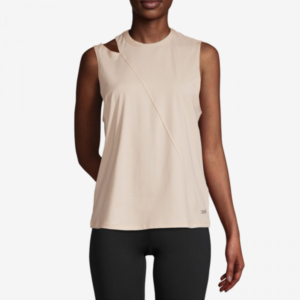 Muscle Tank Cut Out - Light Sand