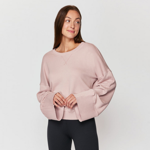 Sweatshirt Malia Wide Sleeve - Rose Quartz