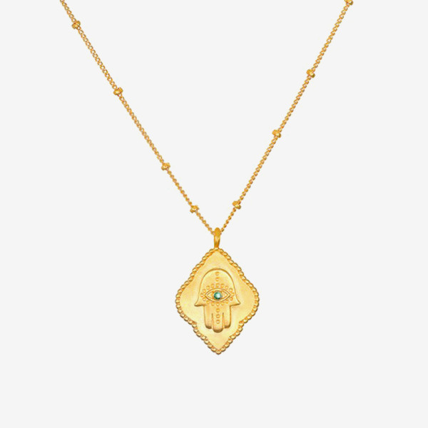 Halskette Gold Hamsa - Cradled in Protection
