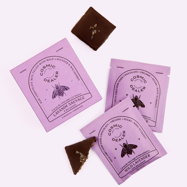 Box 4 chocolates - Wilder Lavendel und Macadamia