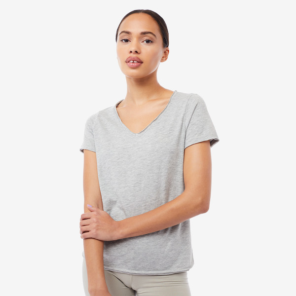 T-Shirt The Luna V-Neck - Grey Melange