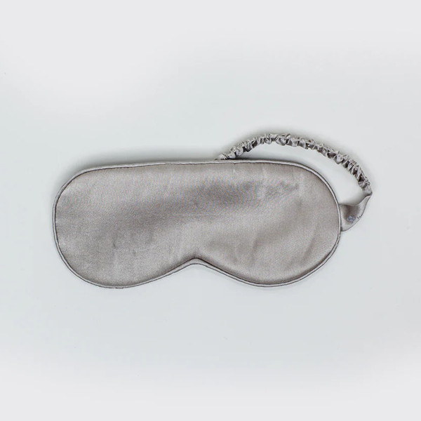 Schlafmaske aus Seide - Fossil Grey/Dune